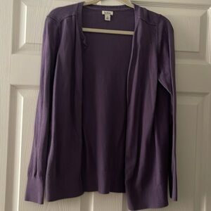 Purple LL Bean Cardigan